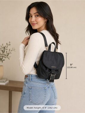 New Kedzie Mali Convertible Backpack- Black Small... See Pics NWOT